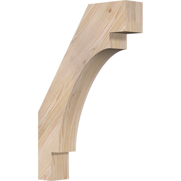 Ekena Millwork 3 1/2"W x 16"D x 24"H Merced Smooth Knee Brace, Douglas Fir BRC04X16X24MRC00SDF - main